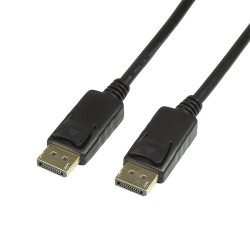 CABLU video LOGILINK, DisplayPort (T) la DisplayPort (T), 10m, conectori auriti, rezolutie maxima 4K (3840 x 2160) la 60 Hz, neg