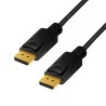 CABLU video LOGILINK, DisplayPort (T) la DisplayPort (T), 1m, conectori auriti, rezolutie maxima 8K (7680 x 4320) la 60 Hz, negr