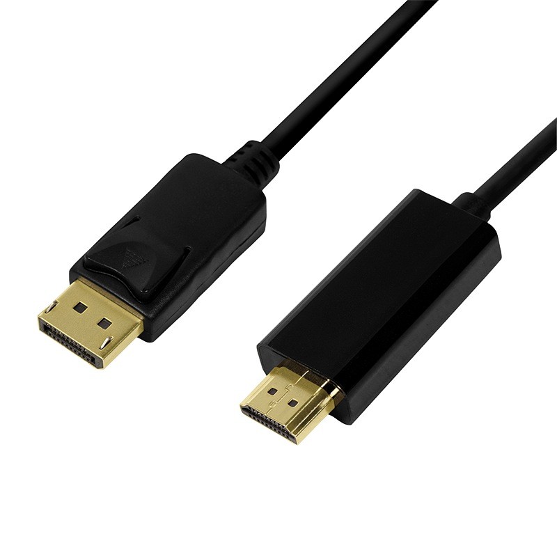 CABLU video LOGILINK, adaptor DisplayPort (T) la HDMI (T), 5m, conectori auriti, rezolutie maxima 4K UHD (3840 x 2160) la 30 Hz,