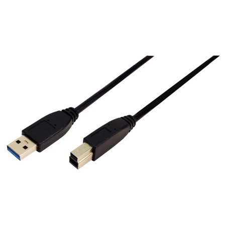 CABLU USB LOGILINK, USB 3.0 (T) la USB 3.0 Type-B (T), 1m, black, "CU0023" (timbru verde 0.08 lei)