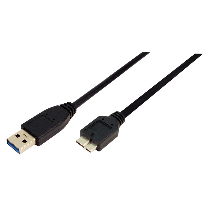 CABLU alimentare si date LOGILINK, USB 3.0 (T) la Micro-USB 3.0 (M), 1m, negru, "CU0026" (timbru verde 0.08 lei)