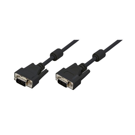 CABLU video LOGILINK, VGA (T) la VGA (T), 15m, dublu ecranat, negru, "CV0017" (timbru verde 2.00 lei)