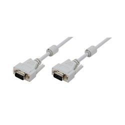 CABLU video LOGILINK, VGA (T) la VGA (T), 5m, dublu ecranat, gri, "CV0027" (timbru verde 0.8 lei)