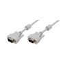 CABLU video LOGILINK, VGA (T) la VGA (T), 5m, dublu ecranat, gri, "CV0027" (timbru verde 0.8 lei)