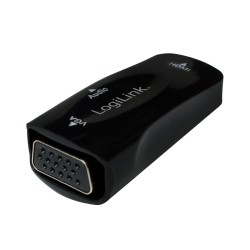ADAPTOR video LOGILINK, HDMI (M) la VGA (M), rezolutie maxima Full HD (1920 x 1080) la 30 Hz, black, "CV0108" (timbru verde 0.08