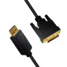 DisplayPort cable, DP 1.2 to DVI, 5m "CV0133" (timbru verde 0.8 lei)