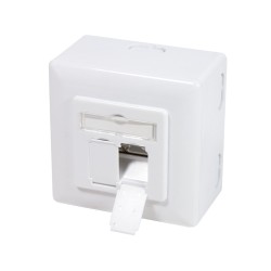 PRIZA RJ-45 aplicabila cu 2 iesiri | PRIZA RJ-45 incastrabila cu 2 iesiri LOGILINK pt. cablu FTP, Cat6, Krone (LSA) x 2 | RJ-45 