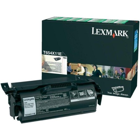 Toner Original Lexmark Black, T654X11E, pentru T650|T652|T654|T656, 36K, (timbru verde 1.2 lei) , "T654X11E"