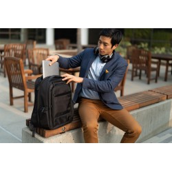 RUCSAC KENSINGTON, pt. notebook de max. 15.6 inch, 1 compartiment, buzunar frontal x 3 | buzunar lateral x 2, waterproof, polies