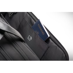 GEANTA KENSINGTON, pt. notebook de max. 15.6 inch, 2 compartimente, buzunar frontal x 2, waterproof, poliester, negru, "K60386EU