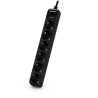 PRELUNGITOR CYBER POWER, Schuko x 6, conectare prin Schuko (T), cablu 1.8 m, 10 A, protectie supratensiune, negru, "B0620SC0-DE"
