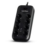 PRELUNGITOR CYBER POWER, Schuko x 8, conectare prin Schuko (T), USB x 2, cablu 1.8 m, 10 A, protectie supratensiune, negru, "P08