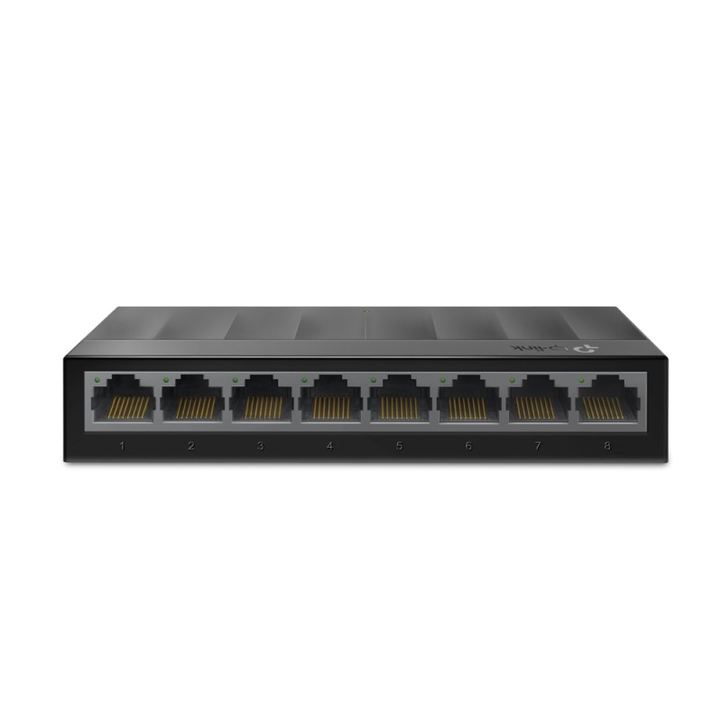 SWITCH TP-LINK  8 porturi Gigabit LiteWave, fanless "LS1008G" (timbru verde 2 lei)