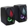 BOXE SPACER Gaming 2.0, RMS:  6W (2 x 3W), control volum, 2 x LED, USB power, black, "SPB-STORM" (timbru verde 2.00 lei)