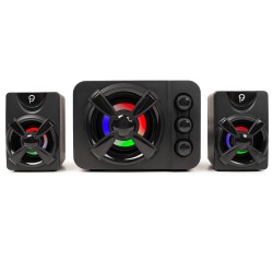 BOXE SPACER Gaming 2.1, RMS: 11W (2 x 3W + 5W), control volum, bass si inalte, subwoofer lemn MDF, 3 x LED, USB power, black, "S