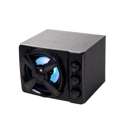 BOXE SPACER Gaming 2.1, RMS: 11W (2 x 3W + 5W), control volum, bass si inalte, subwoofer lemn MDF, 3 x LED, USB power, black, "S