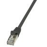 PATCH CORD FTP LOGILINK Cat5e, cupru-aluminiu, 0.5 m, negru, AWG26, ecranat "CP1023S" (timbru verde 0.08 lei)