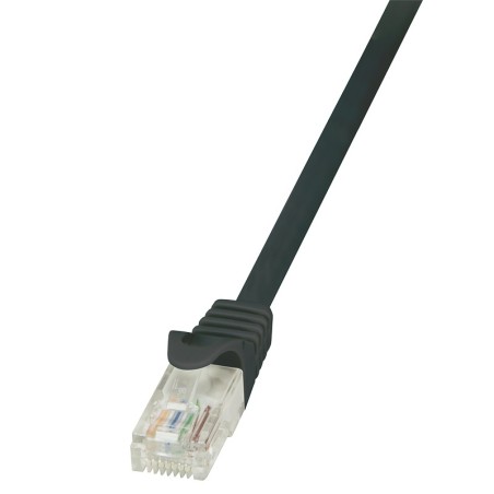 PATCH CORD UTP LOGILINK Cat5e, cupru-aluminiu, 0.5 m, negru, AWG26, "CP1023U" (timbru verde 0.08 lei)