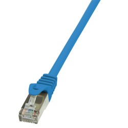 PATCH CORD FTP LOGILINK Cat5e, cupru-aluminiu, 2 m, albastru, AWG26, ecranat "CP1056S" (timbru verde 0.08 lei)