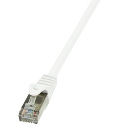 PATCH CORD FTP LOGILINK Cat6, cupru-aluminiu, 1 m, alb, AWG26, ecranat "CP2031S" (timbru verde 0.08 lei)