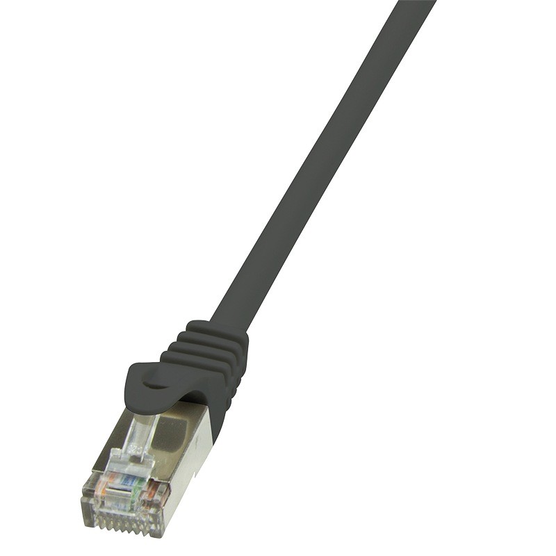 PATCH CORD FTP LOGILINK Cat6, cupru-aluminiu, 0.25 m, negru, AWG26, ecranat "CP2013S" (timbru verde 0.08 lei)