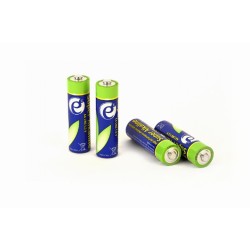 BATERIE GEMBIRD  AA (R6), 1.5V alcalina,  4 buc., "EG-BA-AA4-01" (timbru verde 0.32 lei)