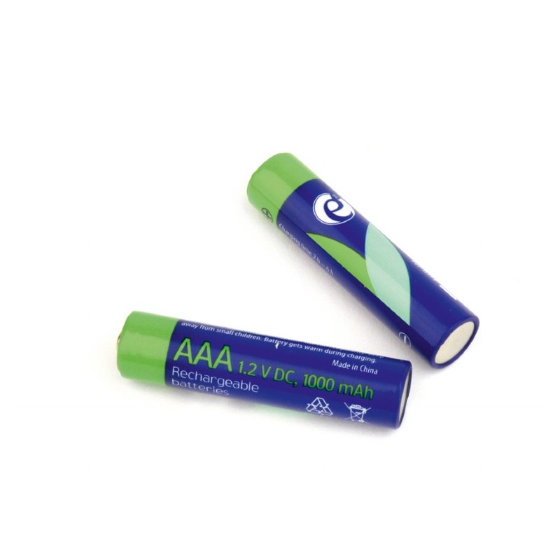 ACUMULATOR GEMBIRD AAA (R3), 1.2V NiMH 1000mAh, 2 buc., "EG-BA-AAA10-01" (timbru verde 0.16 lei)