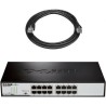 SWITCH D-LINK 16 porturi Gigabit. carcasa metalica, "DGS-1016D" (timbru verde 2 lei)