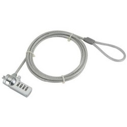 CABLU securitate GEMBIRD pt. notebook, slot standard, cifru cu patru discuri, 1.8m, cablu otel, "LK-CL-01" (timbru verde 0.18 le