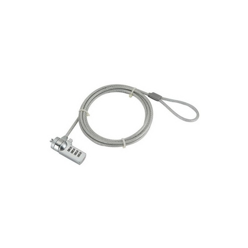 CABLU securitate GEMBIRD pt. notebook, slot standard, cifru cu patru discuri, 1.8m, cablu otel, "LK-CL-01" (timbru verde 0.18 le