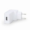 ALIMENTATOR retea 220V GEMBIRD, universal, 1 x USB, 2.1A, 10W, alb, "EG-UC2A-02-W" (timbru verde 0.18 lei)