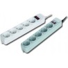 PRELUNGITOR GEMBIRD, Schuko x 5, conectare prin Schuko (T), cablu 4.5 m, 16 A, protectie supratensiune, protectie copii, gri, "S