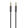 CABLU audio GEMBIRD stereo (3.5 mm jack T/T), 1m, conectori auriti, black "CCAP-444-1M" (timbru verde 0.08 lei)