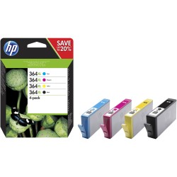 Combo-Pack Original HP CMYK, nr.364XL, pentru DJ 3070|Photosmart 5510|5515|6510|7510|C410B|C5380|C6380|D5460|C309|, , (timbru ve