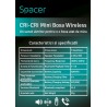 BOXA SPACER portabila bluetooth, Cri-Cri-BK, RMS:  3W, control volum, acumulator 300mAh, timp de functionare pana la 2 ore, dist