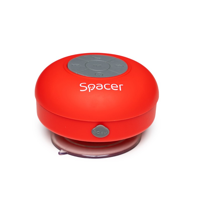 BOXA SPACER portabila bluetooth, DUCKY-RED, RMS:  3W, control volum, acumulator 300mAh, microfon incorporat, timp de funct. pana