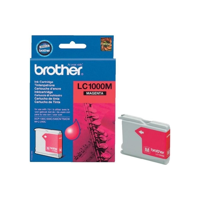 Cartus Cerneala Original Brother Magenta, LC1000M, pentru DCP-130C|330C|540, 400, (timbru verde 0.15 lei), "LC1000M"