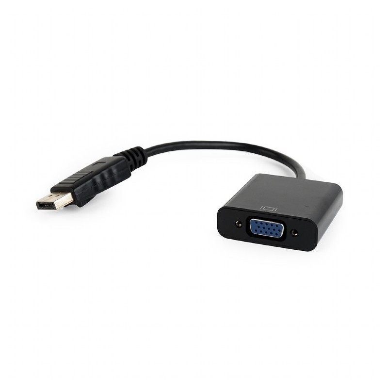 CABLU video GEMBIRD, adaptor DisplayPort (T) la VGA (M), 15cm, rezolutie maxima Full HD (1920 x 1080) la 60Hz, negru, "AB-DPM-VG