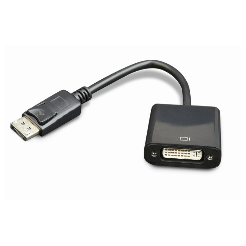 CABLU video GEMBIRD, adaptor DisplayPort (T) la DVI-I DL (M), 10cm, rezolutie maxima Full HD (1920 x 1080) la 60Hz, negru, "A-DP