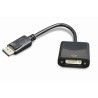 CABLU video GEMBIRD, adaptor DisplayPort (T) la DVI-I DL (M), 10cm, rezolutie maxima Full HD (1920 x 1080) la 60Hz, negru, "A-DP