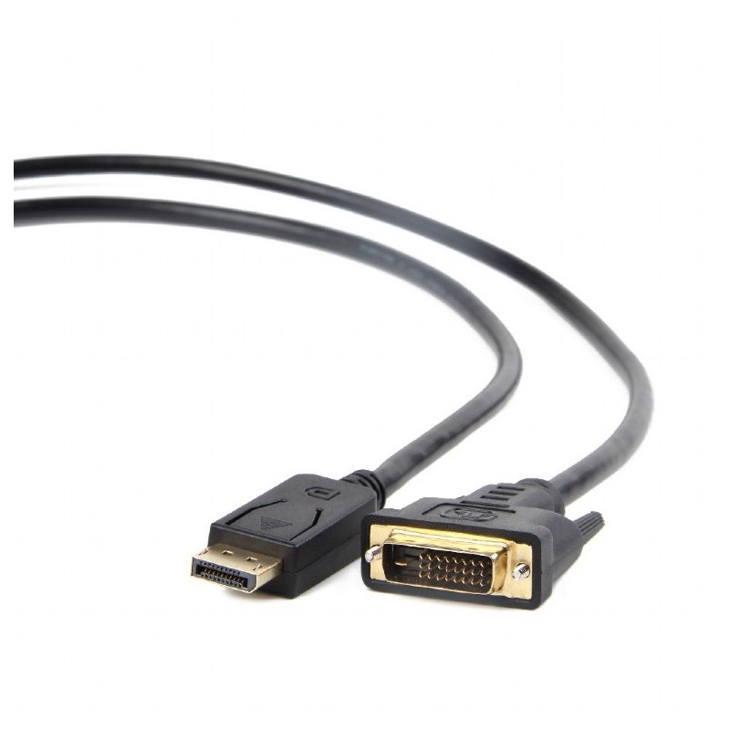 CABLU video GEMBIRD, adaptor DisplayPort (T) la DVI-D DL (T), 1.8m, rezolutie maxima Full HD (1920 x 1080) la 60Hz, negru, "CC-D