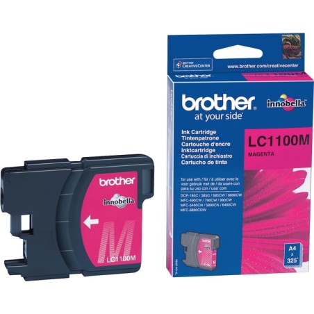 Cartus Cerneala Original Brother Magenta, LC1100HYM, pentru DCP-6690|MFC-5895|MFC-6490|MFC-6890, 750, (timbru verde 0.15 lei), "