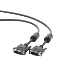 CABLU video GEMBIRD, DVI-D DL (T) la DVI-D DL (T), 3m, negru, "CC-DVI2-BK-10" (timbru verde 0.8 lei)