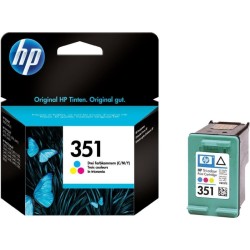 Cartus Cerneala Original HP Color, nr.351, pentru DJ D4260|4360|J5730|5780|6480|PS C4205|4272|4280|4480|5280, , (timbru verde 0.