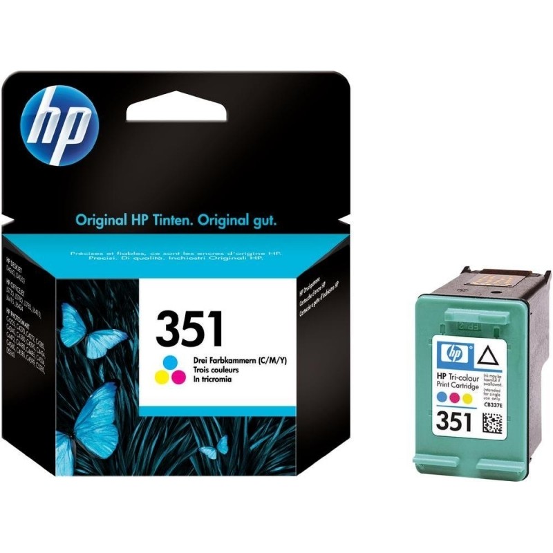 Cartus Cerneala Original HP Color, nr.351, pentru DJ D4260|4360|J5730|5780|6480|PS C4205|4272|4280|4480|5280, , (timbru verde 0.