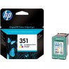 Cartus Cerneala Original HP Color, nr.351, pentru DJ D4260|4360|J5730|5780|6480|PS C4205|4272|4280|4480|5280, , (timbru verde 0.