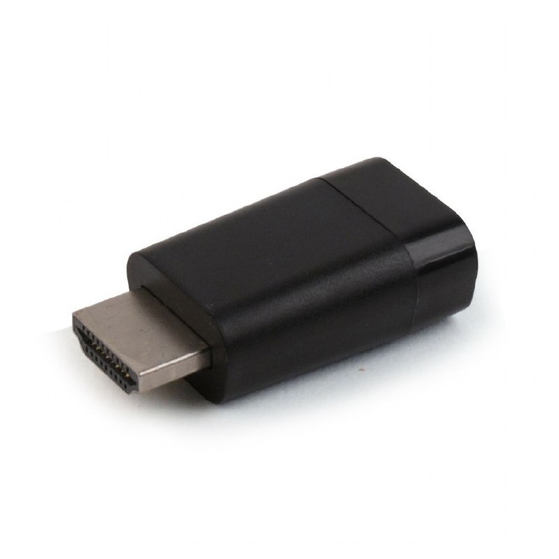 ADAPTOR video GEMBIRD, HDMI (T) la VGA (M), rezolutie maxima 1920 x 1080 la 60Hz, blister packages, black, "AB-HDMI-VGA-001" (ti
