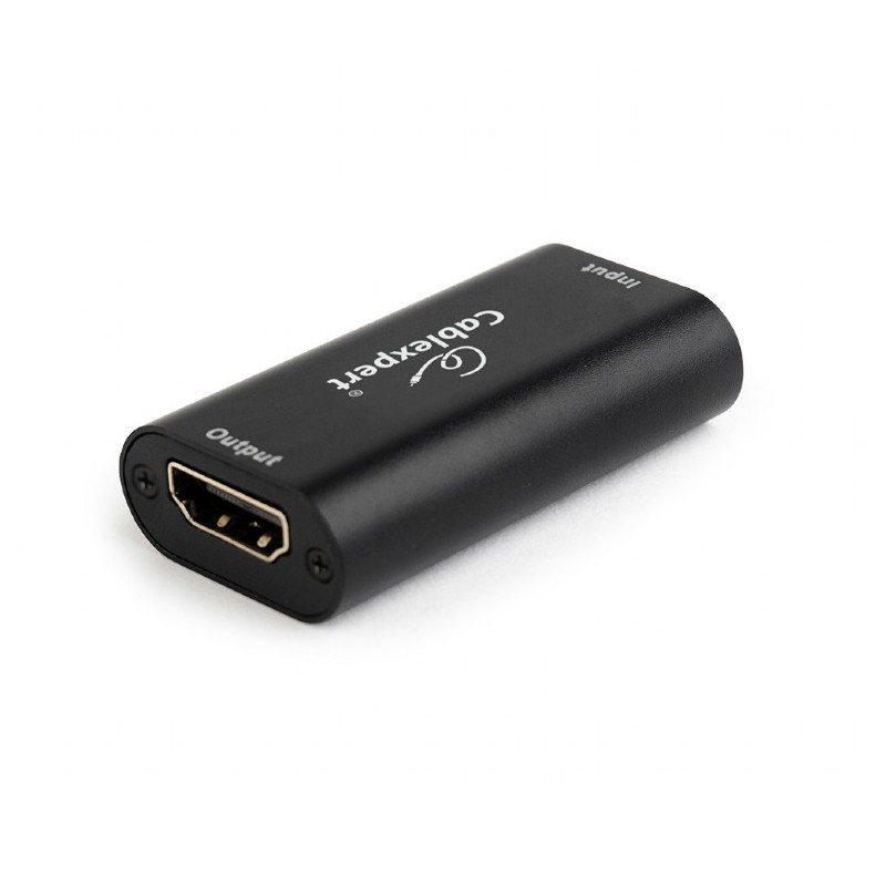 REPEATER semnal GEMBIRD, HDMI (M) la HDMI (M), extindere semnal pana la 40m, negru, "DRP-HDMI-02" (timbru verde 0.08 lei)