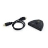 CABLU video GEMBIRD, switch 3 x HDMI (M) la HDMI (T), 0.5m,rezolutie maxima 4K UHD (3840 x 2160) la 60 Hz, conecteaza 3 dispozit