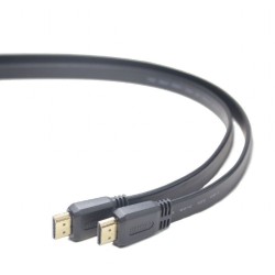 CABLU video GEMBIRD, HDMI (T) la HDMI (T), 1m, rezolutie maxima 4K (4096 x 2160) la 60 Hz, negru, "CC-HDMI4F-1M" (timbru verde 0